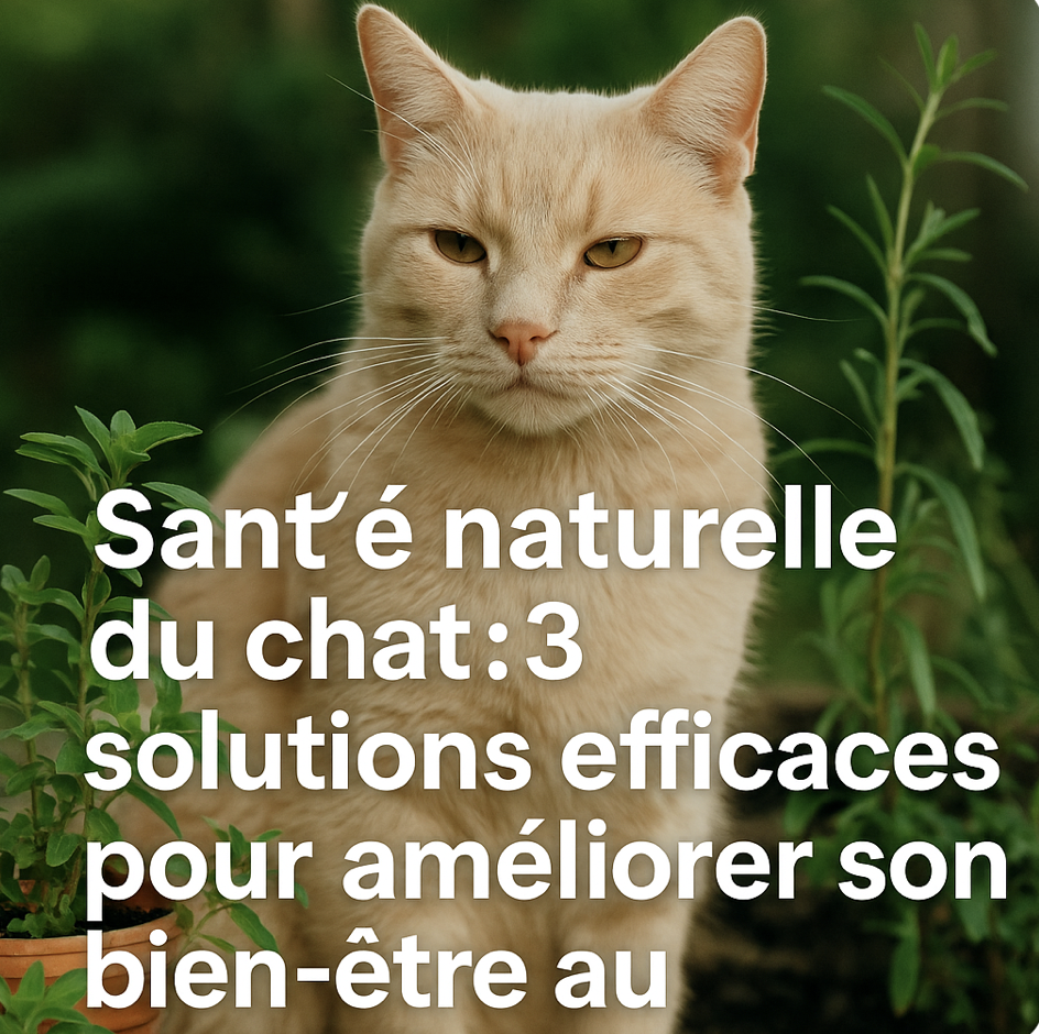 🐱 Santé naturelle du chat : 3 solutions efficaces pour améliorer son bien-être au quotidien